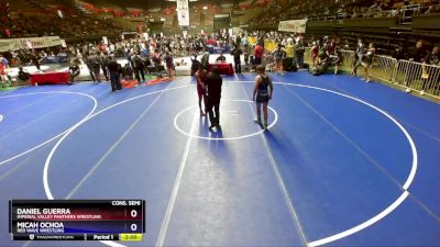 130 lbs Cons. Semi - Daniel Guerra, Imperial Valley Panthers Wrestling vs Micah Ochoa, Red Wave Wrestling