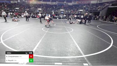 128 lbs Quarterfinal - Anthony Cinquemano, Crusader Wrestling Club vs Jahan Huynh, Terminator Wrestling Academy