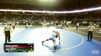 I-145 lbs Cons. Round 3 - Kenny Leverich, Smithtown West vs Luke Greiner, Minisink Valley