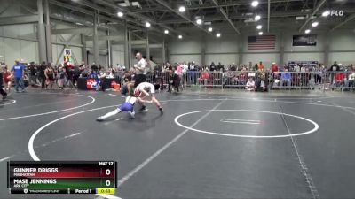 70 lbs Cons. Round 2 - Mase Jennings, Ark City vs Gunner Driggs, Manhattan