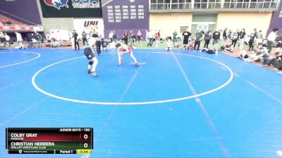 150 lbs Cons. Round 7 - Christian Herrera, Driller Wrestling Club vs Colby Gray, Missouri