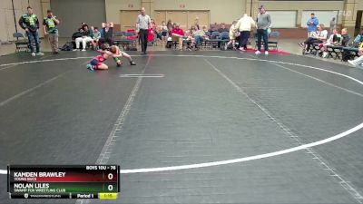 76 lbs Round 1 - Kamden Brawley, Young Bucs vs Nolan Liles, Swamp Fox Wrestling Club