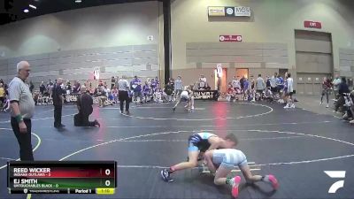 90 lbs Round 1 (6 Team) - Reed Wicker, Indiana Outlaws vs EJ Smith, Untouchables Black