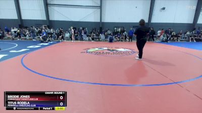 157 lbs Champ. Round 1 - Brodie Jones, FordDynastyWrestlingClub vs Titus Rodela, Peninsula Wrestling Club