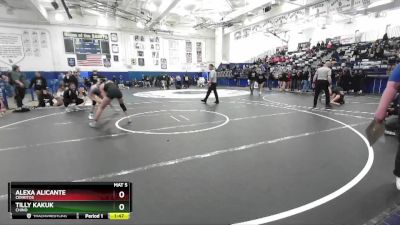 120 lbs Semifinal - Alexa Alicante, Cerritos vs Tilly Kakuk, Chino