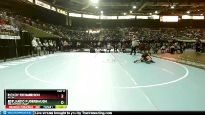 2A 152 lbs Quarterfinal - McKoy Richardson, Melba vs Estuardo Puderbaugh, Clearwater Valley