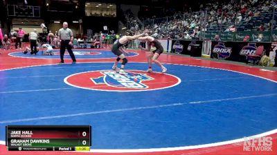 4A-144 lbs Quarterfinal - JAKE HALL, North Oconee vs Graham Dawkins, Walnut Grove