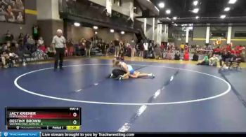 124 lbs Round 1 (6 Team) - Jacy Kriener, FEWTeamIowa vs Destiny Brown, Western Iowa Alpacas