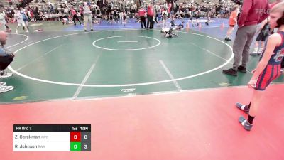 49 lbs Rr Rnd 7 - Zayden Berckman, Kraken vs Riker Johnson, Roundtree Wrestling Academy Blue