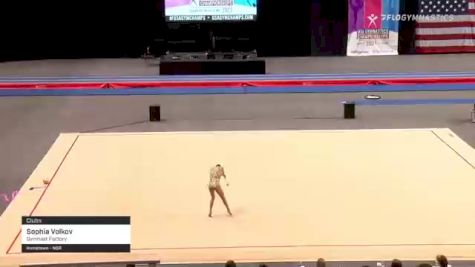 Sophia Volkov - Clubs, Gymnast Factory - 2021 USA Gymnastics Championships
