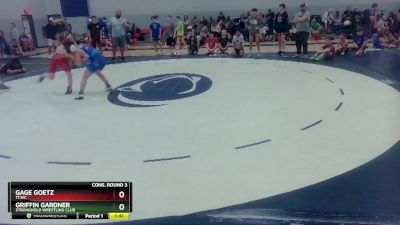 110 lbs Cons. Round 3 - Gage Goetz, TCWC vs Griffin Gardner, Stronghold Wrestling Club