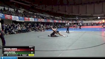 157 lbs Finals (2 Team) - Jake Keating, University Of Virginia vs Michael North, University Of Maryland