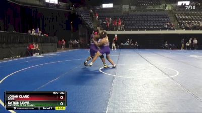 285 lbs Cons. Round 4 - Jonah Clark, Loras vs Ka`Ron Lewis, University Of The Ozarks