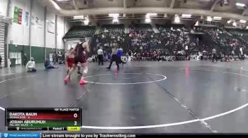 145 lbs Placement Matches (16 Team) - Josiah Aburumuh, Millard South vs Dakota Baum, Broken Bow