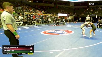 130 Class 2 lbs Champ. Round 1 - Jorgie Johnston, Winnetonka vs Carmen Hill, Capital City