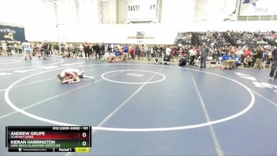 101 lbs Champ. Round 1 - Kieran Harrington, Long Beach Gladiators Wrestling vs Andrew Grupe, Club Not Listed