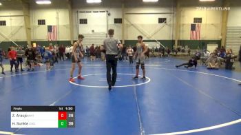 140 lbs Final - Zach Araujo, Western Nebraska Titans vs Hunter Sunkle, Central Iowa Wrestling Club