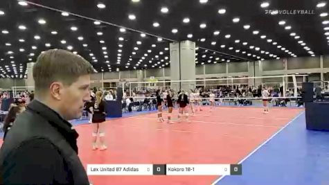Lex United 87 Adidas vs Kokoro 18-1 - 2022 JVA World Challenge presented by Nike - Expo Only