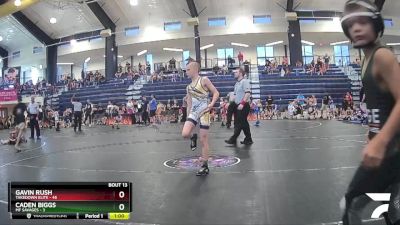 80 lbs Round 4 (8 Team) - Gavin Rush, Takedown Elite vs CADEN BIGGS, MF Savages