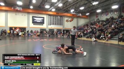 BN-9 lbs Quarterfinal - Ryker Beal, Belle Plaine vs Alex Wardenburg, North Liberty Wrestling Club