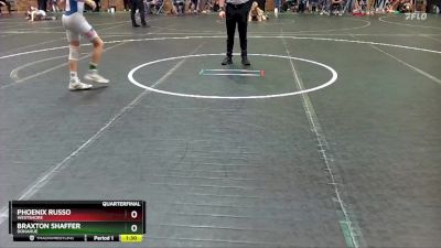 88-92 lbs Quarterfinal - Braxton Shaffer, Donahue vs Phoenix Russo, Westshore