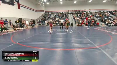 114 lbs Quarterfinal - Alexis Hanks, Killeen Ellison (Girls) vs Kristanna Lefebvre, Katy Cinco Ranch (Girls)