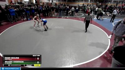 98 lbs Quarterfinal - Rider Seguine, Post Falls vs Bragen Anderson, La Grande