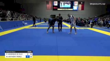 PEDRO HENRIQUE DE OLIVEIRA E SIL vs MICHAEL ANTHONY PEREZ 2021 World IBJJF Jiu-Jitsu No-Gi Championship