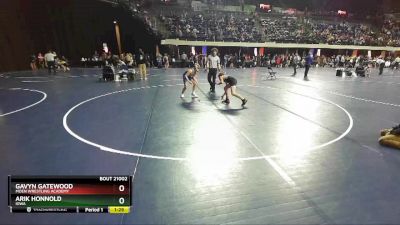 98 lbs Quarterfinal - Arik Honnold, Iowa vs Gavyn Gatewood, Moen Wrestling Academy