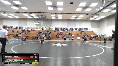 141 lbs 1st Place Match - Matthew Terrence, Fresno City College vs Ahmaad Lewis, Sacramento City College