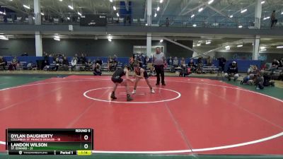 85 lbs Round 5 (6 Team) - Dylan Daugherty, Columbus St. Francis Desales vs Landon Wilson, St. Edward