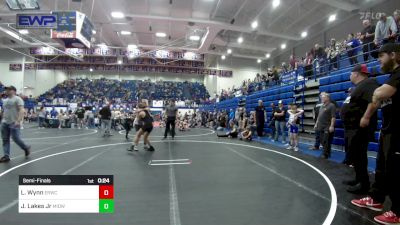 100 lbs Semifinal - Leah Wynn, El Reno Wrestling Club vs Jeremy Lakes Jr, Midwest City Bombers Youth Wrestling Club