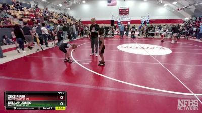 64-72 lbs Round 5 - Delilah Jones, Platte Valley Jr WC vs Zeke Piper, Platte Valley Jr WC