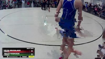 133 lbs Quarterfinal - Kelise Krivohlavek, Nebraska vs Megan Magnuson, Nebraska