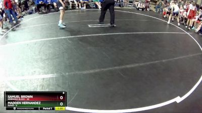 105 lbs Round 1 (6 Team) - Samuel Brown, Nebraska Black vs Madden Hernandez, Idaho