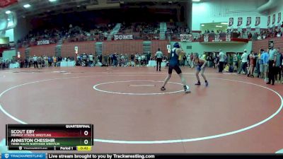 87 lbs Quarterfinal - Anniston Chesshir, Terre Haute Northside Wrestlin vs Scout Eby, Midwest Xtreme Wrestling