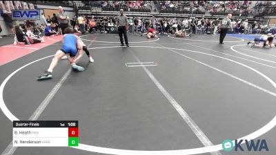 106 lbs Quarterfinal - Braden Heath, Piedmont vs Noah Henderson, Harrah Little League Wrestling