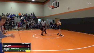 114 lbs Cons. Round 2 - Gregory Bradford, Buckhorn vs Cody Sigh, Sparkman