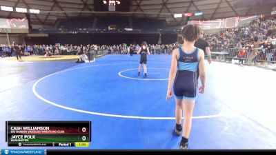 82 lbs Cons. Round 2 - Cash Williamson, Gig Harbor Grizzlies Wrestling Club vs Jayce Polk, Washington