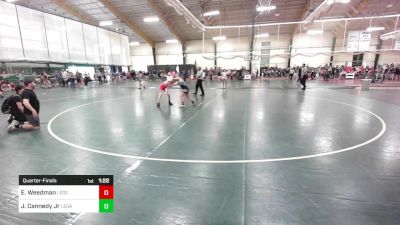 100 lbs Quarterfinal - Everett Weedman, Legend Wrestling Club vs Jeremy Cannedy Jr, Legacy Wrestling