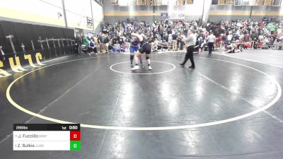 285 lbs Consi Of 8 #2 - Joe Fuccillo, Brookfield/Shepaug vs Zachary Sulkis, Jonathan Law