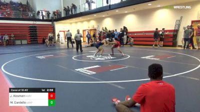 125 lbs Consi Of 16 #2 - Jarod Kosman, Maryland vs Matt Cardello, Usnaps