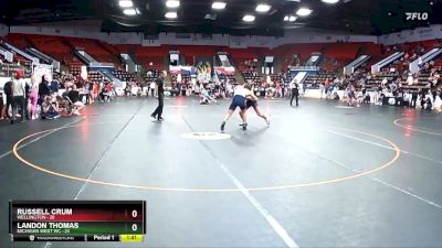 135 lbs Cons. Round 4 - Russell Crum, Wellington vs Landon Thomas, Michigan West WC