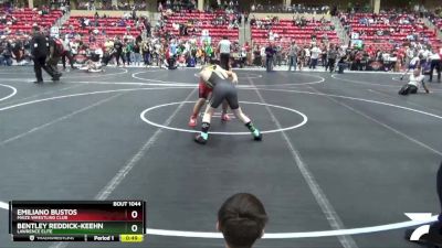 120 lbs Quarterfinal - Bentley Reddick-Keehn, Lawrence Elite vs Emiliano Bustos, Maize Wrestling Club