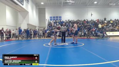 285 lbs Cons. Semi - Hunter Gregory, Vancleave High School vs Paul Harvey, Lewisburg