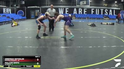 167 lbs Round 3 (8 Team) - Jeremiah Detwiler, Michigan Monkeys vs Malcom Smith, 42 North