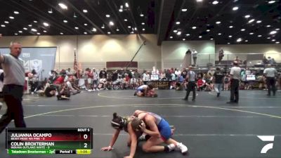 108 lbs Round 2 (6 Team) - Julianna Ocampo, Beast Mode WA Pink vs Colin Broxterman, Indiana Outlaws White