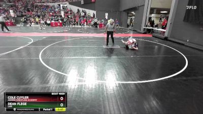 69 lbs Cons. Round 4 - Cole Cuyler, Askren Wrestling Academy vs Dean Flege, LAW