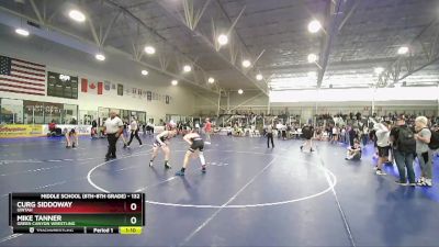 132 lbs Quarterfinal - Mike Tanner, Green Canyon Wrestling vs Curg Siddoway, Uintah