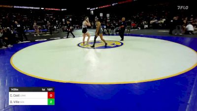 143 lbs Quarterfinal - Cora Cost, Lowell vs Delise Villa, San Fernando